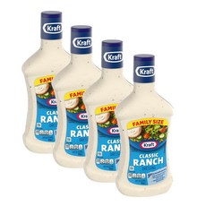크래프트 클래식 랜치 샐러드 드레싱 Kraft Classic Ranch Dressing, 710ml, 4개