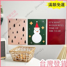 ‍ 聖誕裝飾 ‍ Merry Christmas聖誕裝飾海報牆貼 雪人聖誕樹節日氛圍感牆面裝扮, 雪人一套3張 送雙面膠,單張29.7*21cm