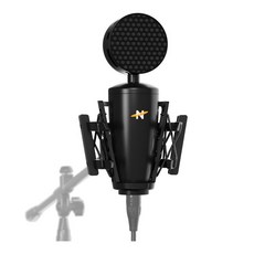 NEAT 마이크 Neat King Bee II - 카디오이드 대형 다이어프램 트루 콘덴서 쇼크 마운트 및 팝 필터가 포함, 01 킹비 2세, 01 마이크로폰