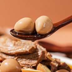 밥알찬 돼추리알 국산 돼지고기 메추리알 장조림, 1개, 320g