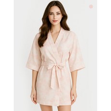 데니스골프 25SS 여성 슬립라인 샤워가운 핑크 DAQXLSR501