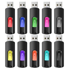 RAOYI 5팩 64GB USB 플래시 드라이브 USB 2.0 메모리 스틱 드라이브 PC용 점프 펜 드라이브 - 64G 멀티팩, 16GB, Red Bulk