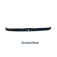 스테인레스 스틸 트렁크 내부 가드 커버 도요타 시에나 2021 후면 범퍼 트림 자동차 액세서리 장식 1 개, 03 Brushed Black