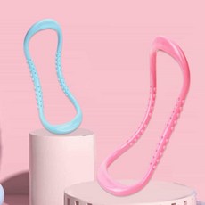 머리부터 발끝까지 스트레칭 요가링 (1개) 종아링 안마링 필라테스링 필라테스용링, 핑크