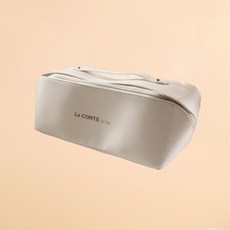 [르꽁뜨 by 헤어] 르꽁뜨 보관함 다용도수납 베이지 여행용 멀티백 파우치백 미니파우치, 상세 설명 참조