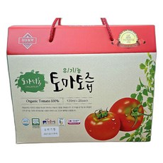 유기농 친환경 토마토즙 100% 선사하는 상큼한 맛 건강 음료 20포 1개, 20개, 100ml