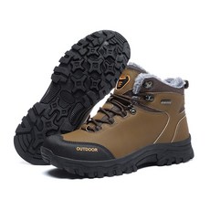 JUN ZUN 남성 등산화 가운데 캠프 트레킹화 기모 보온 등산화 훈련 워커 미끄럼 방지 마모 스니커즈 905