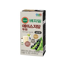 베지밀 에이스 저당두유 190mlx32개, 32개, 190ml