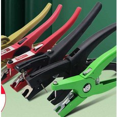 동물 귀표 핀 펜치 염소 망아지 장착 구멍뚫기 번호 축산기자재 귀인식표, 1개