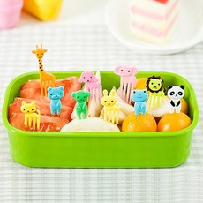 좋은 사람들 동물 소풍 피크닉 도시락 꾸미기 만들기 데코 포크 베이킹 데코용 과일꼬지 도시락픽, 동물데코포크