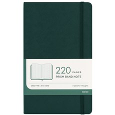인디고 프리즘 모눈 노트 220 A5 밴드 양장 노트, 1개, 포레스트