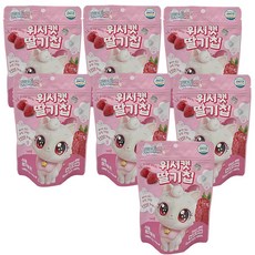 위시캣 딸기칩, 7개, 12g