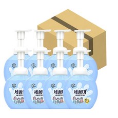 테온셀 세균아꼼짝마 용기X8개입 리필X20개입 레몬향 파우더향 손세정제 핸드워시 어린이, 용기(그린허브향) 250mlX8개입