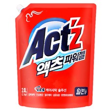 액츠 파워젤 세탁세제 일반용 리필, 2L, 1개
