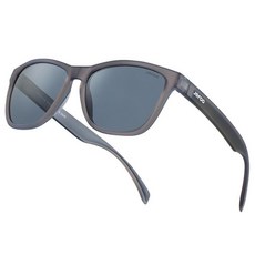 Jefoo 편광 스포츠 선글라스 여성용 남성용 러닝 레트로 트렌디 선글라스 UV400 보호 엉킴 방지 티 브라운 프레임 / 실버 렌즈 미디엄