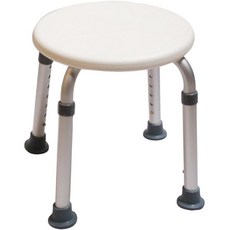 鋁製圓形洗澡椅 高度可調整 適用銀髮族長輩孕婦, 1個