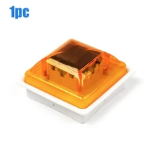 충전식 야간 운전 태양광 스트로브 경고등 LED 칩 점멸등 자동차 액세서리 2 개