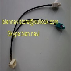 100 vw 자동차 스타일링 라디오 FAKRA 안테나 RCD510 어댑터 2 into MFD