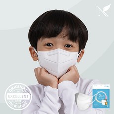 내추럴키스 순수아띠 KF94 숨쉬기편한 새부리형 마스크, 중형 화이트, 1세트, 10개입