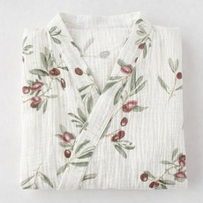 오르미 샤워 가운 순면 10종 가벼운 포근한 로프 잠옷 여행 골프