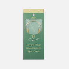 크로바 45-900~45-915 타쿠미 100cm 줄바늘(0호~15호) Clover Takumi Bamboo Circular Knitting Needles, 1개