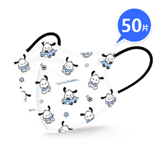 兒童專用口罩 韓版蝶型 KN95高端防護 過濾98% 獨立包裝 4D立體口罩 4-13歲可愛小孩大童口罩, 1套, 【兒童蝶型】帕恰狗 獨立包裝, 50個裝