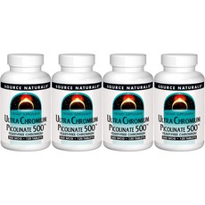 소스내추럴스 울트라 크롬 피콜리네이트 500mcg 테블릿, 4개, 120개