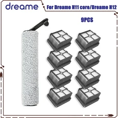 세탁기부품 Dreame H11 코어 HHR21A / H12 M12 / M12Pro / H11S 진공 교체 부품 메인 롤러 브러시 Hepa 필, 06 9PCS