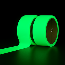 COVERONE 다용도 야간 녹광 야광 테이프 안전 경고 테이프 2P 세트, 그린, 2개