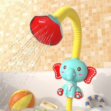 SEDOLA 電動蓮蓬頭 噴水花灑, 1個, 小象花灑【電池版】彩盒裝