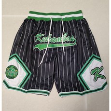 저스트 돈 블랙 스트라이프 블랙 포켓 볼 팬츠 반바지