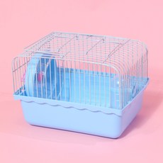 햄스터 케이지 사육장 소형 이동장, 1개, 블루
