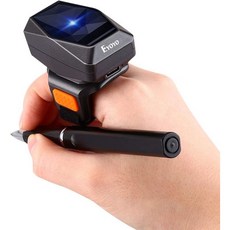 Eyoyo 2D 핑거링 바코드 스캐너 미니 웨어러블 3-in-1 USB 유선 및 2.4G 무선 및 블루투스 스캐너 iPad 스마트폰 PC용 이미지 1D QR 바코드 리더기