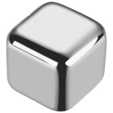 【小米粉】304不鏽鋼冰塊 - 食品級不鏽鋼冰石 威士忌冰球 環保冰塊, 1個