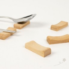대나무 원목 수저받침 식탁 젓가락 숟가락 거치대 주방 식기 테이블 위생 보관, 1개, 상세페이지 참조