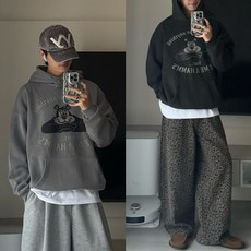 懶懶熊水洗帽T 內刷毛, 水洗灰,Free Size, 1個