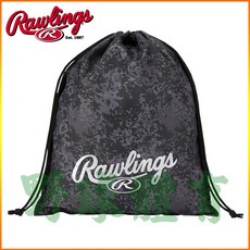 RAWLINGS 束口袋 棒壘手套袋 鞋袋 黑迷彩 ESC11F01-B, 1個