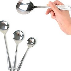 스테인리스 긴 손잡이 국물 뜨기 도구 배식 서빙 주방 조리 식당 급식 뷔페 업소, 1개, 스텐서빙스푼-대(스텐24종)