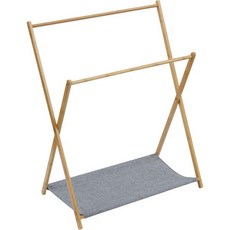 VECELO 옷걸이 용 접이식 건조대 너비 28 0인치71cm 애완동물용 강아지 고양이 수건 옷 세련되고 내구성 있는 천연 대나무로 제작된, 71*40*87cm