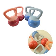 홈트 홈트레이닝 웨이트 트레이닝 말랑 케틀벨 캐틀밸 커틀벨 여자 근육 근력 강화 코어 운동 기구, A, 핑크, 1개, 2.5kg