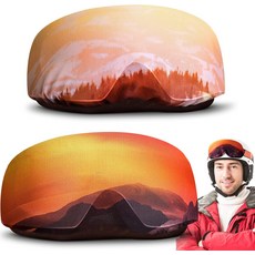 스노우보드 고글 스키 겨울 스포츠 투두 2피스 극세사 보호 커버 스노우 프로텍터, Sun Style