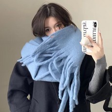 女高級感純色海馬毛圍脖，韓版加厚保暖圍巾，情侶款大披肩，冬季防寒必備