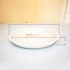 원형 화분받침대 이동식 대형 홈가드닝 바퀴달린 식물용, 1개, 화이트 450 내경 35.5