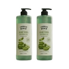 [타임세일]알로에 수딩젤 대용량 펌프 수분크림 알로에베라 젤 겔 바디로션 보습제 1000ml 2개수량제안 한정수량, 1L, 2개