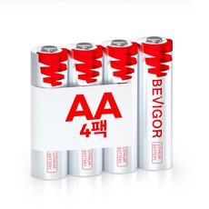 BEVIGOR AA 리튬 배터리 철 트리플 오래 지속되는, 1개, 4개입