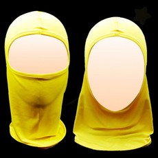 자외선 차단 얼굴 전체 덮개 야외 활동 피부 보호 마스크 옐로우 컬러 투명 창, 1개