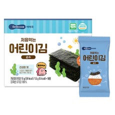 베베쿡 처음 먹는 어린이김, 15g, 3개, 건강한 맛 (순수)