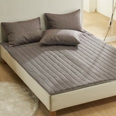 [구름안애] 국내제작 올데이 마이크로 온수매트커버 라텍스 탄소 전기 매트 커버, 차콜