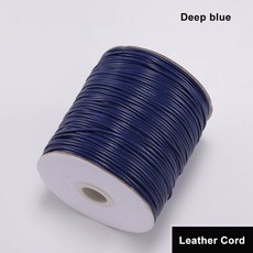1/1.5mm 칠 로프 실 끈 왁스 코드 용품 보석 꼬임 만들기 면 10m 가죽 팔찌 구슬 2mm 마크라메 공예, 1개, 10 deep blue