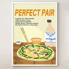 퍼플더스트 막걸리 그림 파전 포스터, 1.막걸리파전_A4, 포스터만